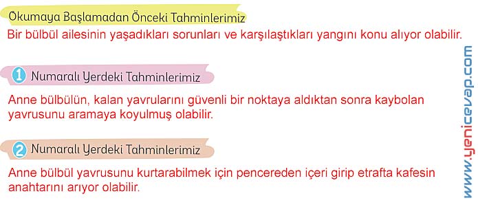 5. Sınıf Türkçe 1. Kitap Sayfa 22 23 24 25 26 30 Cevapları Meb