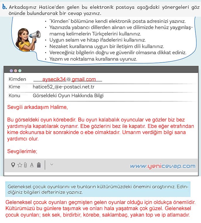 5. Sınıf Türkçe 1. Kitap Sayfa 47 48 49 51 Cevapları Meb