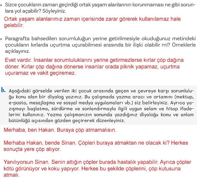 5. Sınıf Türkçe 1. Kitap Sayfa 59 60 61 64 Cevapları Meb