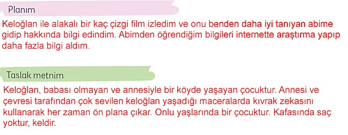5. Sınıf Türkçe 1. Kitap Sayfa 65 66 68 69 70 Cevapları Meb
