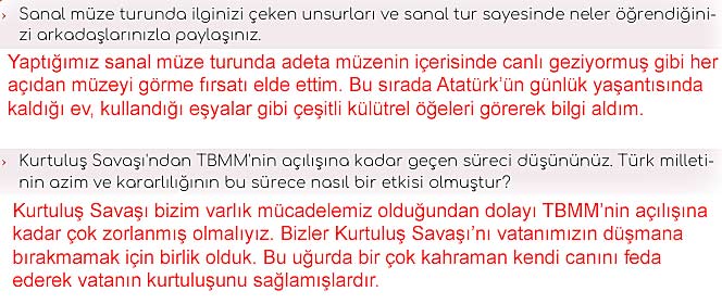 5. Sınıf Türkçe 1. Kitap Sayfa 77 78 79 82 Cevapları Meb