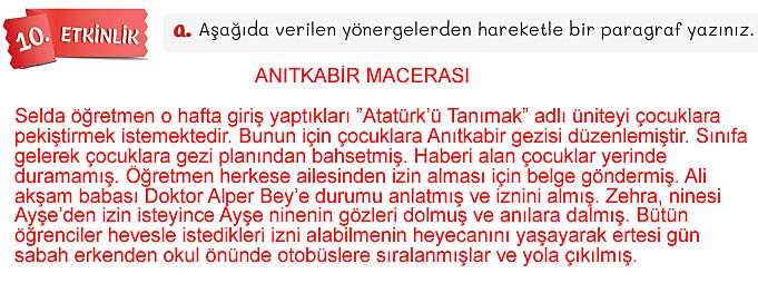 5. Sınıf Türkçe 1. Kitap Sayfa 94 95 96 97 98 100 Cevapları Meb