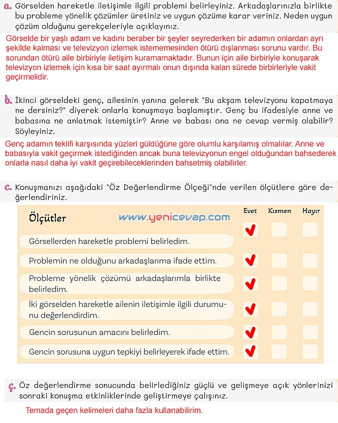 5. Sınıf Türkçe 2. Kitap Sayfa 99 100 101 102 Cevapları Meb