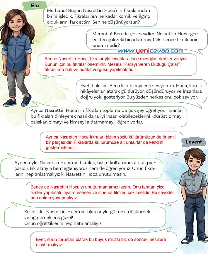 5. Sınıf Türkçe 2. Kitap Sayfa 12 14 15 16 Cevapları Meb