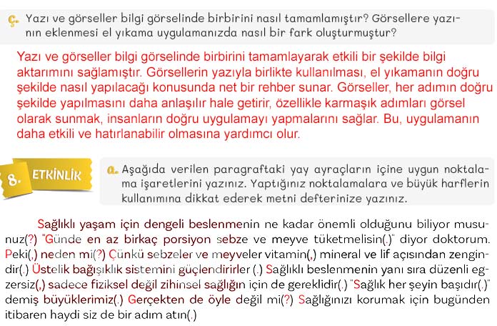 5. Sınıf Türkçe 2. Kitap Sayfa 146 147 148 149 Cevapları Meb