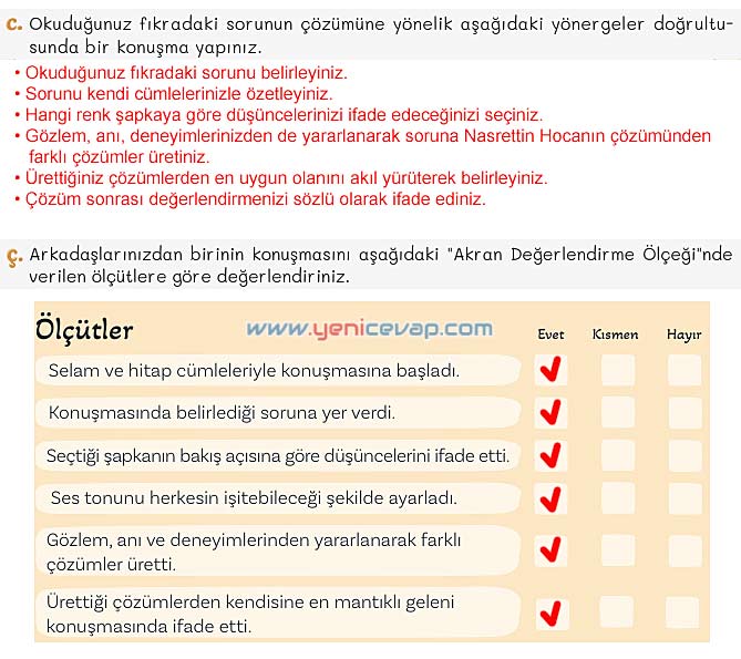 5. Sınıf Türkçe 2. Kitap Sayfa 17 18 19 20 Cevapları Meb