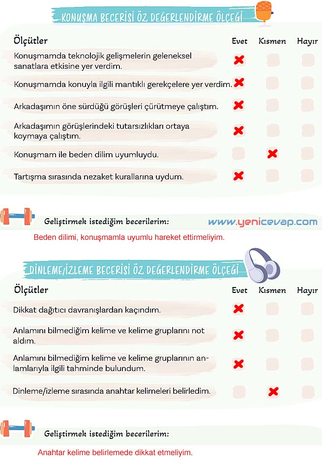 5. Sınıf Türkçe 2. Kitap Sayfa 65 68 70 71 Cevapları Meb