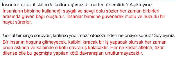5. Sınıf Türkçe 2. Kitap Sayfa 83 84 85 86 Cevapları Meb