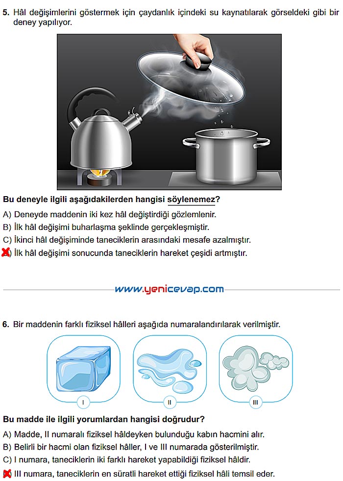 6. Sınıf Fen Bilimleri Kitabı Sayfa 103 104 105 106 107 Cevapları Meb