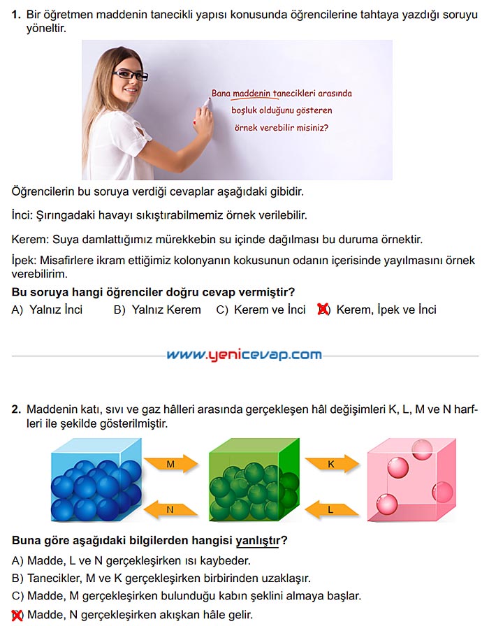 6. Sınıf Fen Bilimleri Kitabı Sayfa 128 129 130 131 132 Cevapları Meb