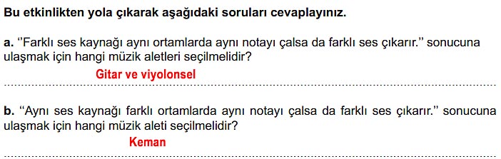 6. Sınıf Fen Bilimleri Kitabı Sayfa 145 146 147 148 149 Cevapları Meb