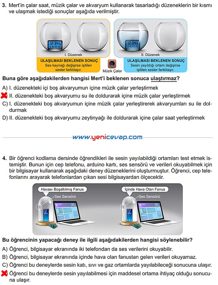 6. Sınıf Fen Bilimleri Kitabı Sayfa 161 162 163 164 165 Cevapları Meb