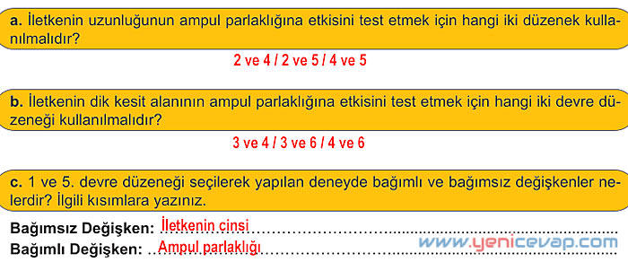 6. Sınıf Fen Bilimleri Kitabı Sayfa 209 210 211 212 213 214 215 Cevapları Meb