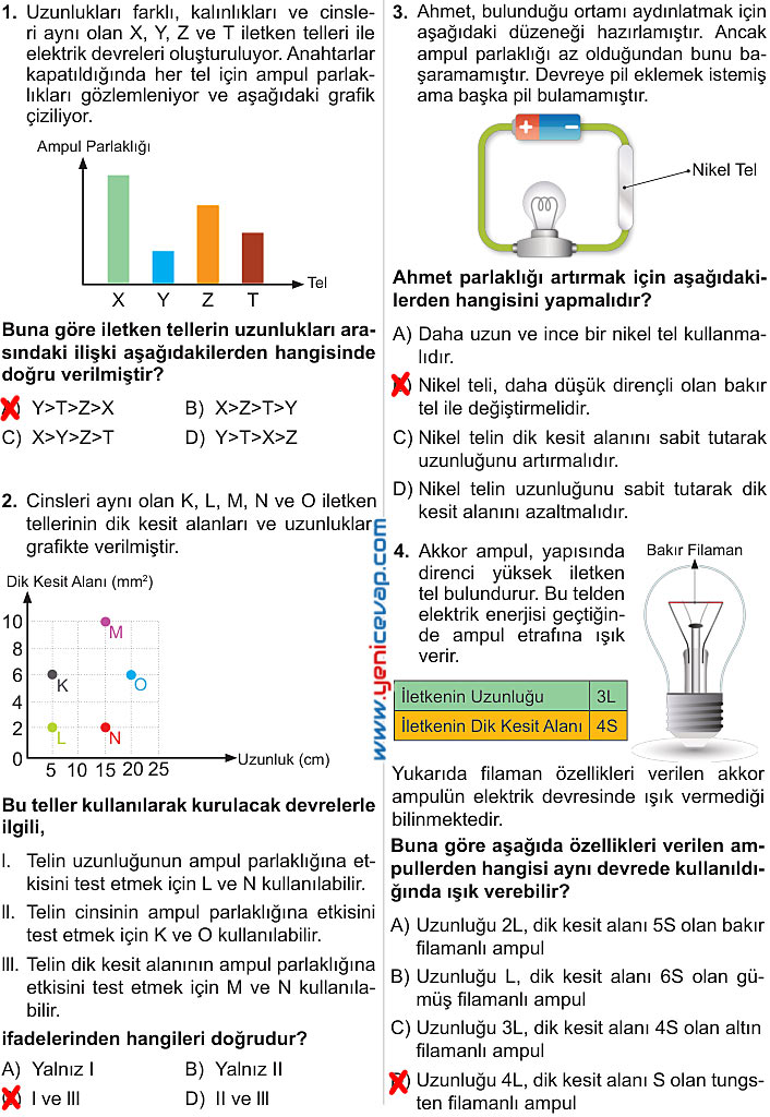 6. Sınıf Fen Bilimleri Kitabı Sayfa 209 210 211 212 213 214 215 Cevapları Meb
