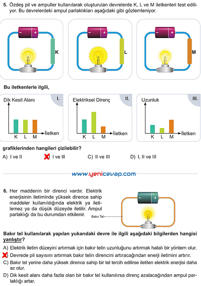 6. Sınıf Fen Bilimleri Kitabı Sayfa 209 210 211 212 213 214 215 Cevapları Meb
