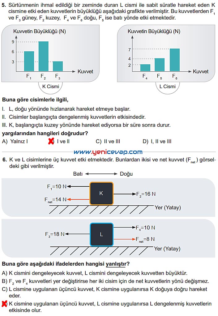 6. Sınıf Fen Bilimleri Kitabı Sayfa 81 82 83 84 85 Cevapları Meb