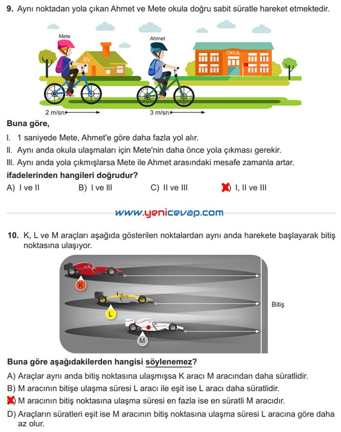 6. Sınıf Fen Bilimleri Kitabı Sayfa 91 92 93 94 96 Cevapları Meb