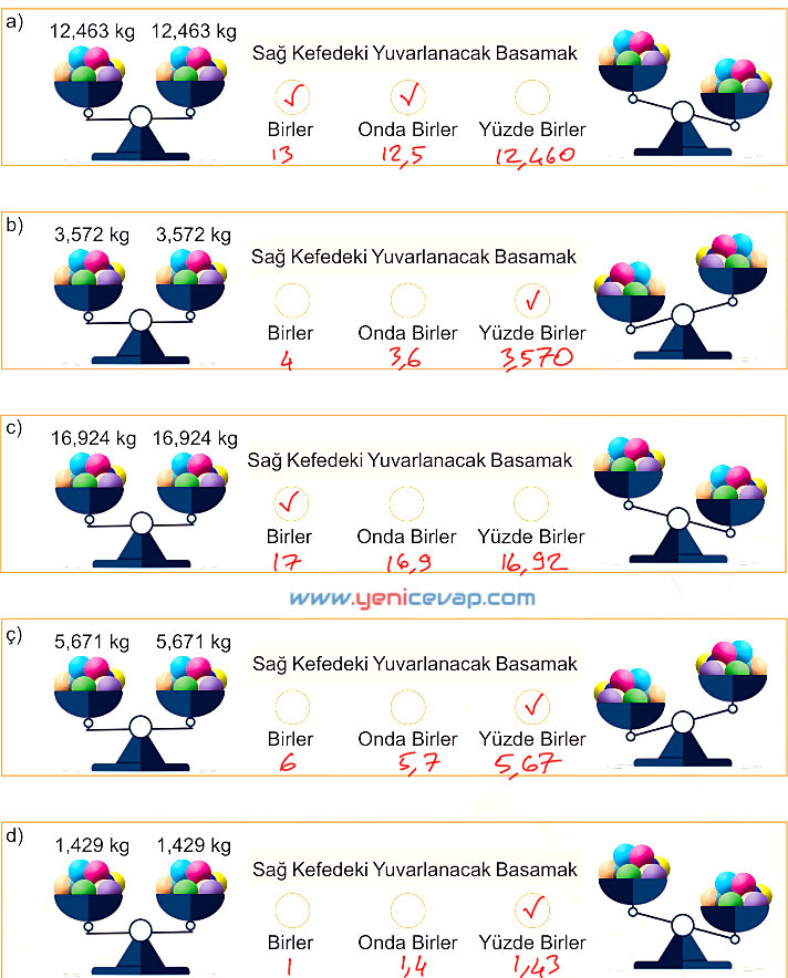 6. Sınıf Matematik Kitabı Sayfa 146 147 151 152 153 Cevapları Meb