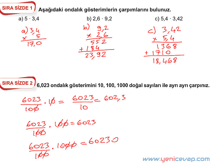 6. Sınıf Matematik Kitabı Sayfa 146 147 151 152 153 Cevapları Meb