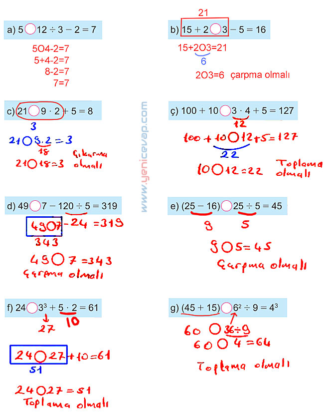 6. Sınıf Matematik Kitabı Sayfa 22 23 30 31 Cevapları Meb