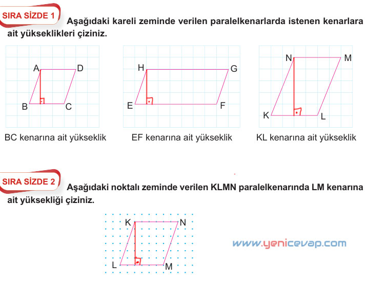 6. Sınıf Matematik Kitabı Sayfa 225 226 228 230 231 Cevapları Meb