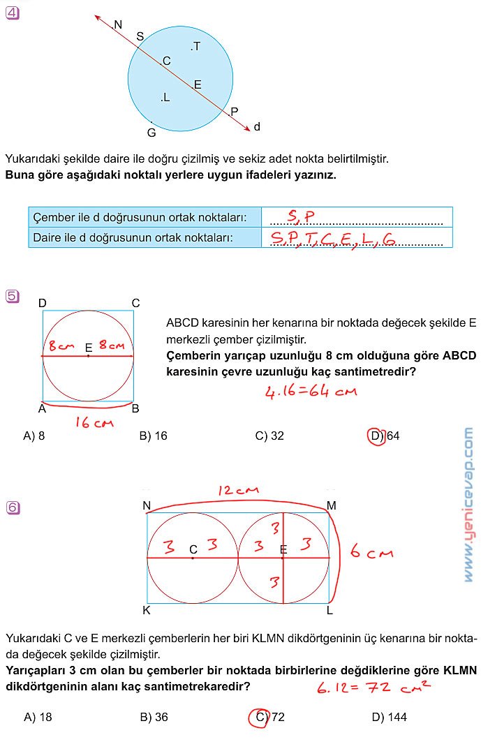 6. Sınıf Matematik Kitabı Sayfa 268 269 277 278 279 Cevapları Meb