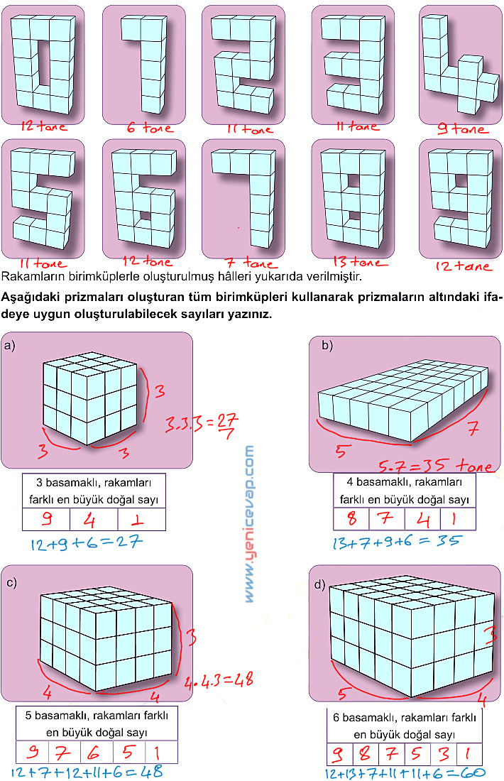 6. Sınıf Matematik Kitabı Sayfa 268 269 277 278 279 Cevapları Meb