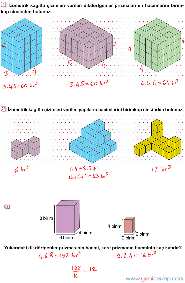 6. Sınıf Matematik Kitabı Sayfa 268 269 277 278 279 Cevapları Meb