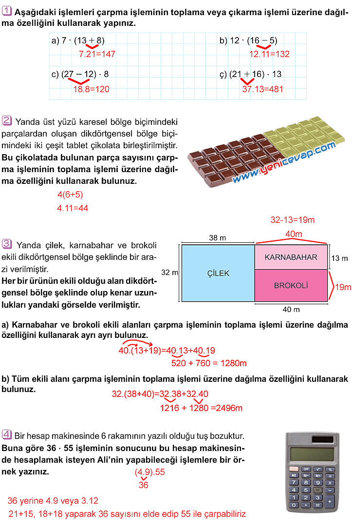 6. Sınıf Matematik Kitabı Sayfa 22 23 30 31 Cevapları Meb