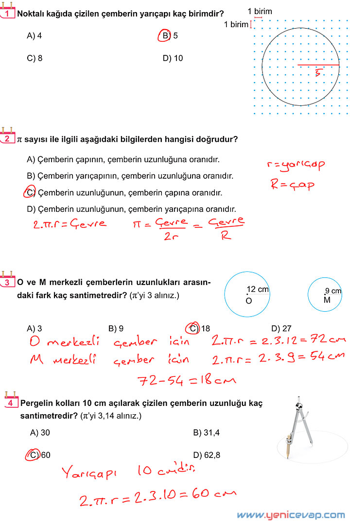 6. Sınıf Matematik Kitabı Sayfa 299 300 301 302 303 304 Cevapları Meb