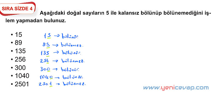 6. Sınıf Matematik Kitabı Sayfa 42 44 45 46 47 48 Cevapları Meb