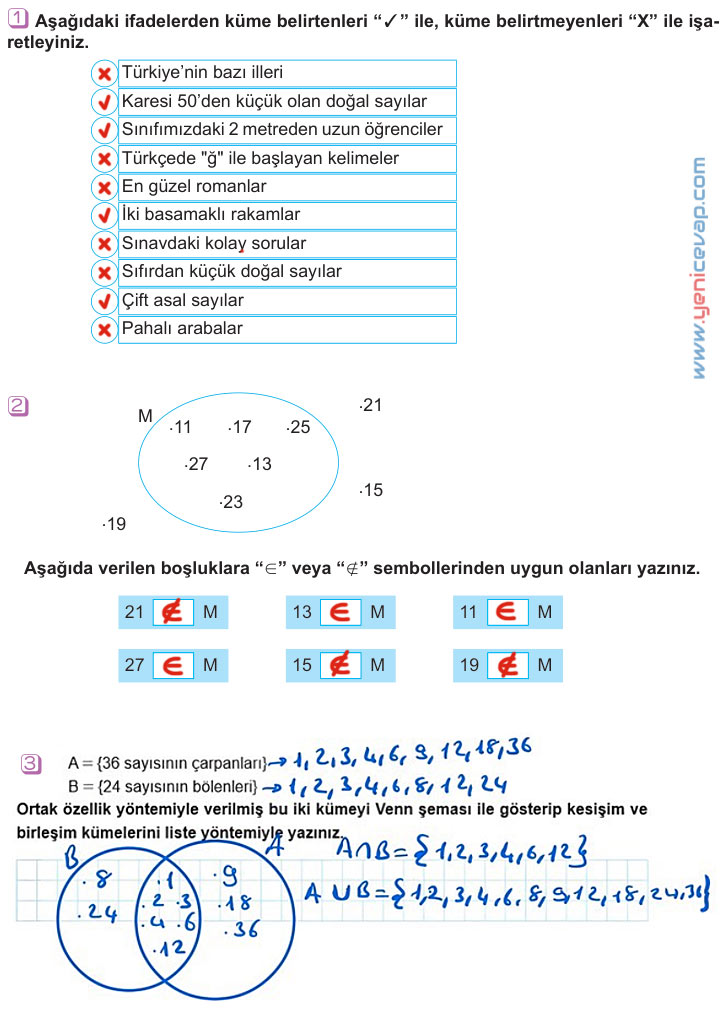6. Sınıf Matematik Kitabı Sayfa 64 65 69 70 71 Cevapları Meb