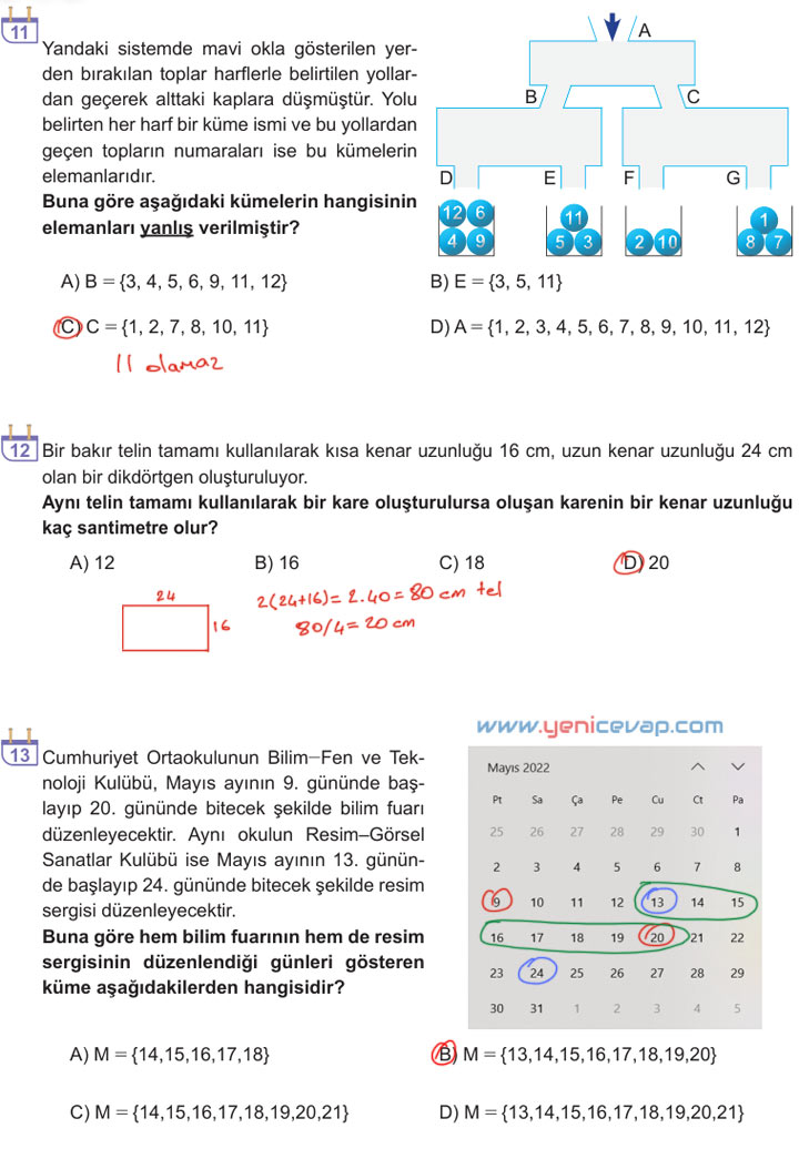 6. Sınıf Matematik Kitabı Sayfa 72 73 74 75 79 Cevapları Meb