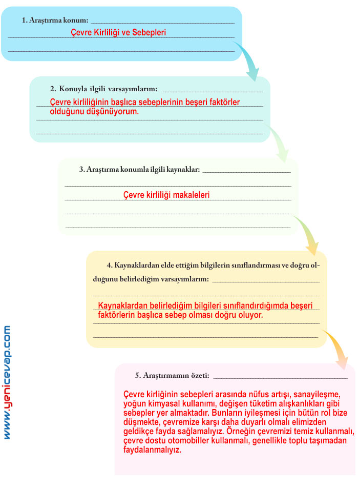 6. Sınıf Sosyal Bilgiler Kitabı Sayfa 142 143 146 147 148 149 150 151 Cevapları Evos