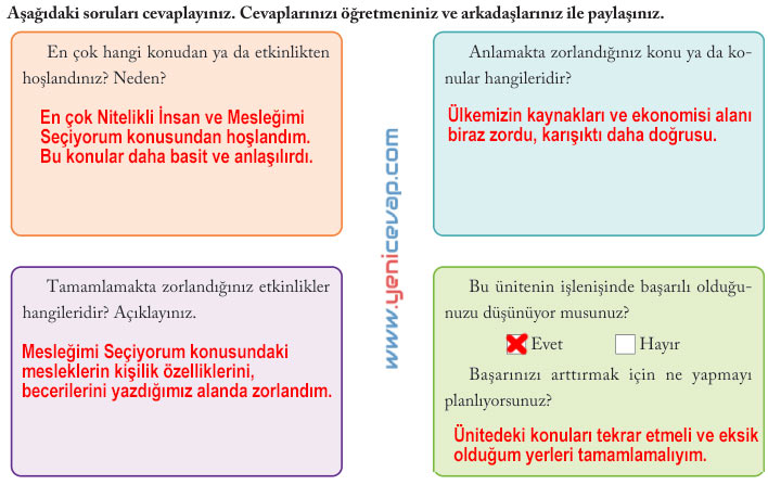 6. Sınıf Sosyal Bilgiler Kitabı Sayfa 196 197 198 199 200 201 202 203 Cevapları Evos