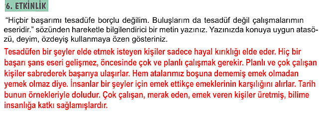 6. Sınıf Türkçe Kitabı Sayfa 146 147 148 149 152 Cevapları Meb