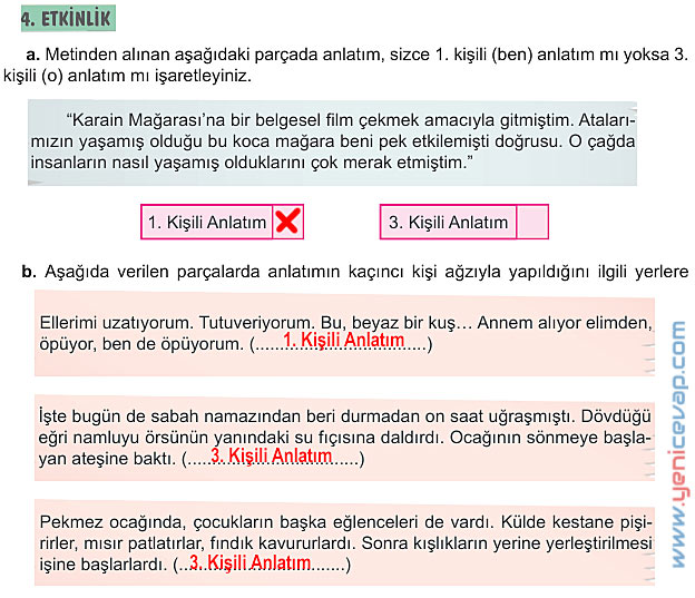 6. Sınıf Türkçe Kitabı Sayfa 153 154 155 156 157 Cevapları Meb