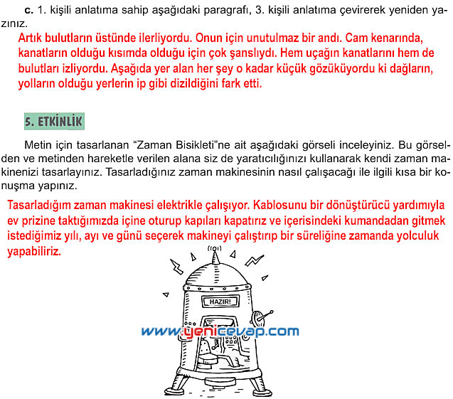 6. Sınıf Türkçe Kitabı Sayfa 153 154 155 156 157 Cevapları Meb