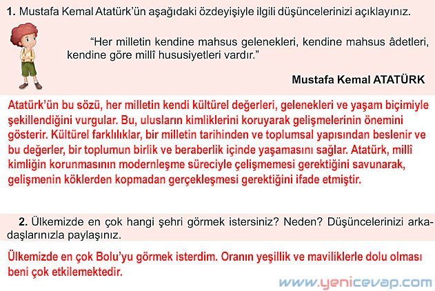 6. Sınıf Türkçe Kitabı Sayfa 12 13 14 15 16 17 Cevapları Meb