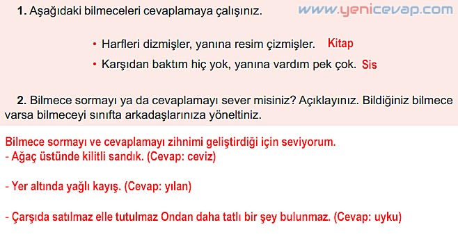 6. Sınıf Türkçe Kitabı Sayfa 179 181 187 188 189 Cevapları Meb