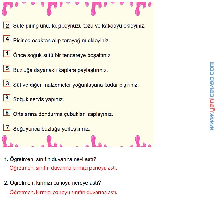 6. Sınıf Türkçe Kitabı Sayfa 190 191 192 193 194 Cevapları Meb