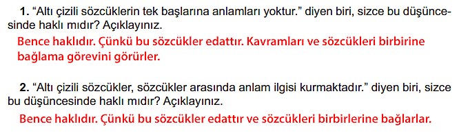 6. Sınıf Türkçe Kitabı Sayfa 203 204 205 206 207 210 Cevapları Meb