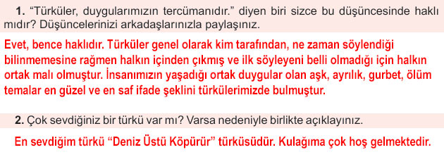 6. Sınıf Türkçe Kitabı Sayfa 20 21 22 23 24 Cevapları Meb