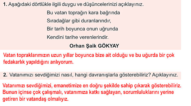 6. Sınıf Türkçe Kitabı Sayfa 58 62 63 64 65 66 Cevapları Meb