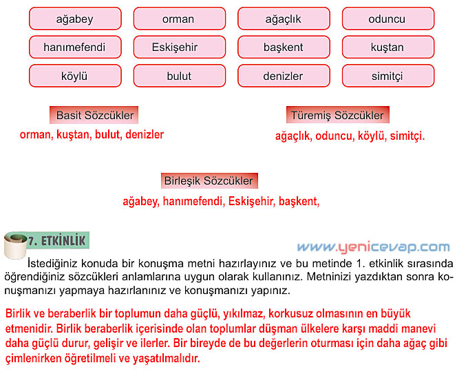 6. Sınıf Türkçe Kitabı Sayfa 90 91 92 93 94 Cevapları Meb