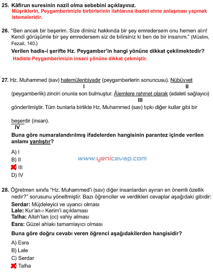 7. Sınıf Din Kültürü Kitabı Sayfa 112 113 114 115 116 117 Cevapları Meb