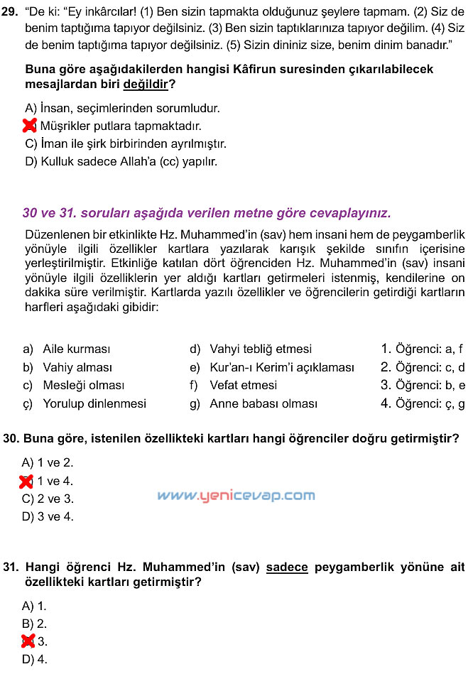 7. Sınıf Din Kültürü Kitabı Sayfa 112 113 114 115 116 117 Cevapları Meb