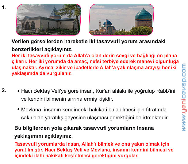 7. Sınıf Din Kültürü Kitabı Sayfa 119 121 122 126 130 135 136 137 Cevapları Meb