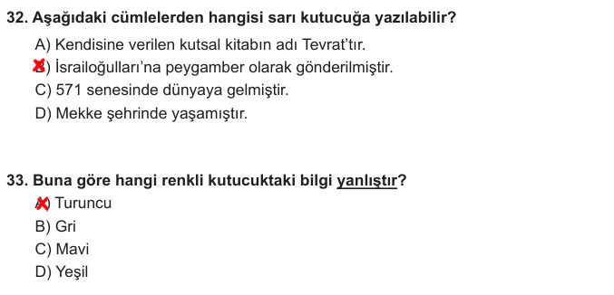 7. Sınıf Din Kültürü Kitabı Sayfa 37 38 39 41 46 54 56 58 Cevapları Meb