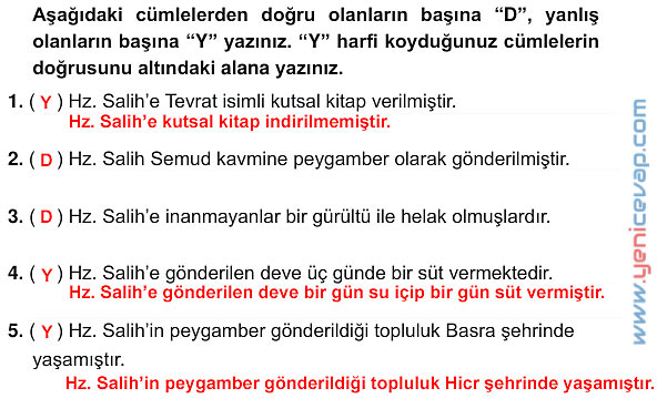 7. Sınıf Din Kültürü Kitabı Sayfa 83 84 85 86 89 91 Cevapları Meb